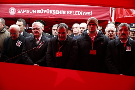 Samsunlu şehit Emre Albayrak son yolculuğuna uğurlandı