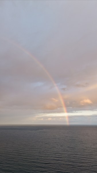 Samsun'da yağmur sonrası gökkuşağı