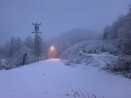 Samsun Salıpazarı'nda kar: Beyaz örtüyle kaplandı