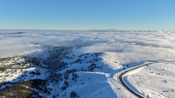 Kar ve sis buluştu: Samsun'da muhteşem görüntü