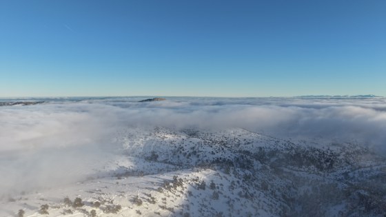 Kar ve sis buluştu: Samsun'da muhteşem görüntü