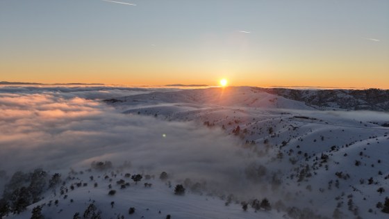 Kar ve sis buluştu: Samsun'da muhteşem görüntü