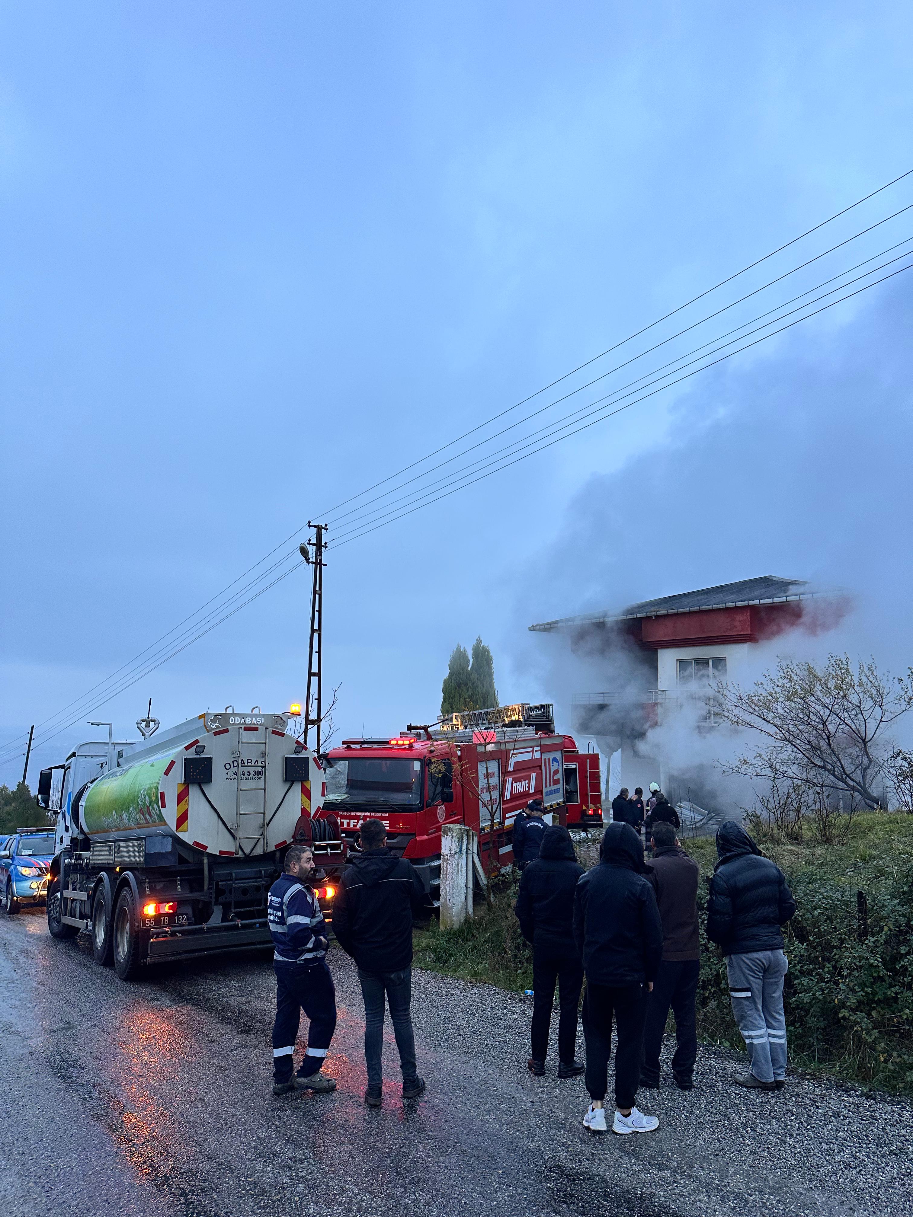 Samsun Tekkeköy'de yangın paniği! 