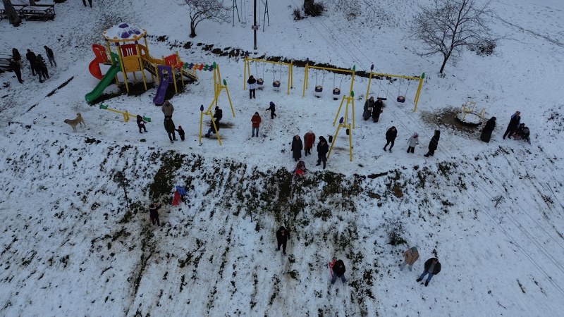 Samsun'un zirvesinde kar sevinci! Nebiyan Dağı beyaza büründü