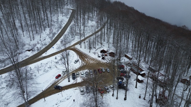 Samsun'un zirvesinde kar sevinci! Nebiyan Dağı beyaza büründü