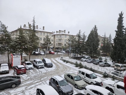 Samsun - Ankara yolunda kar mesaisi! 