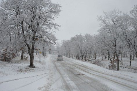 Samsun Havza'da kar yağışı etkili oluyor