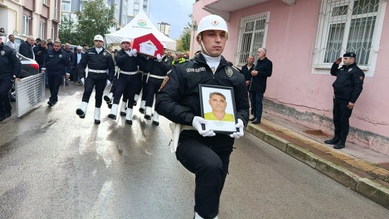Samsun'da polis memuru Tuncay Ebrinç'e son görev