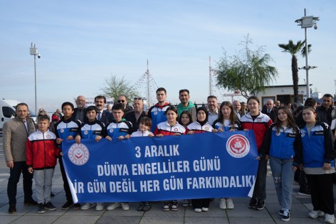 Samsun'da farkındalık için yürüdüler: Sorumluluk vurgusu 