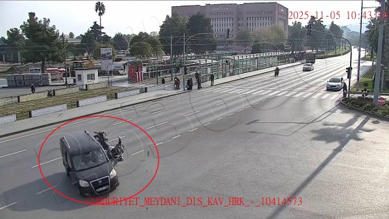 Samsun'da kazalar KGYS kamerasında! Havada takla şoku