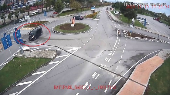 Samsun'da kazalar KGYS kamerasında! Havada takla şoku