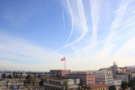 Samsun semalarında dikkat çeken görüntü! 