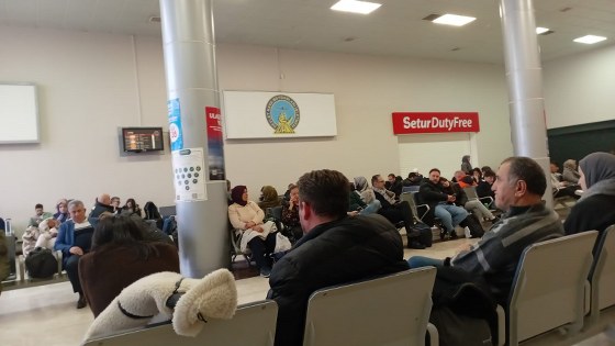 Samsun'da panik! Uçak havalanamadan aprona çekildi 