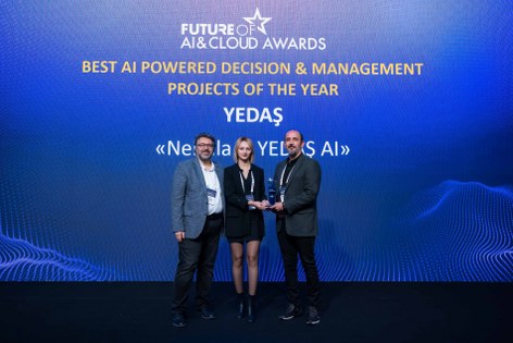 YEDAŞ'ın yapay zeka vizyonu iki prestijli ödülle taçlandı