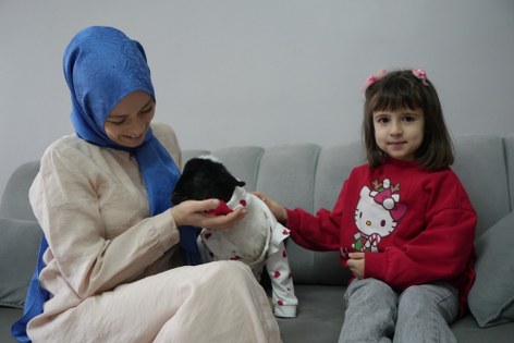 Samsun'da merhamet dersi: Evladı gibi bakıyor 