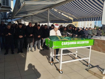 Samsun'da feci ölüm: Hüseyin Topuz toprağa verildi