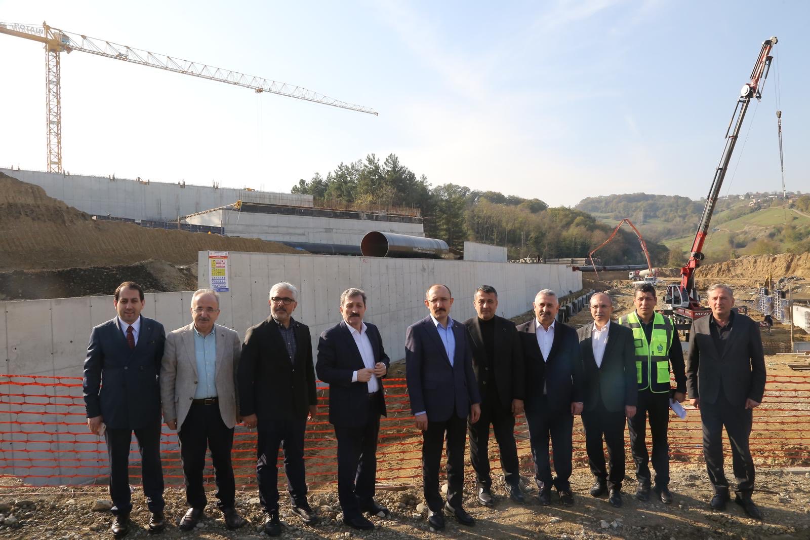 Dr. Mehmet Muş'tan Samsun'da içme suyu arıtma tesisi inşaatında inceleme