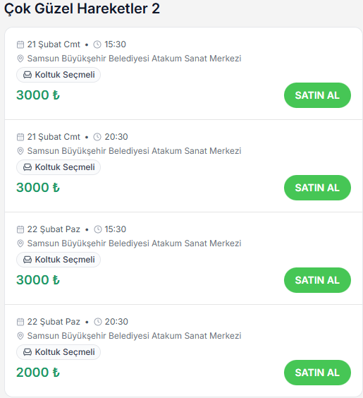 Çok Güzel Hareketler 2 Samsun'a geliyor