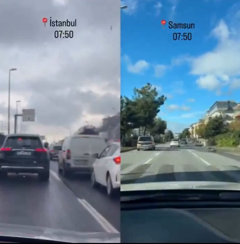 İstanbul ile Samsun trafiğini karşılaştırdı: Farkı ortaya koydu 