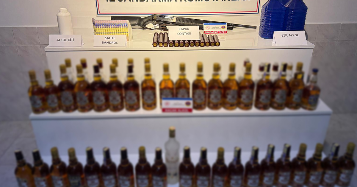 Samsunda Kacak Alkol Operasyonu 512