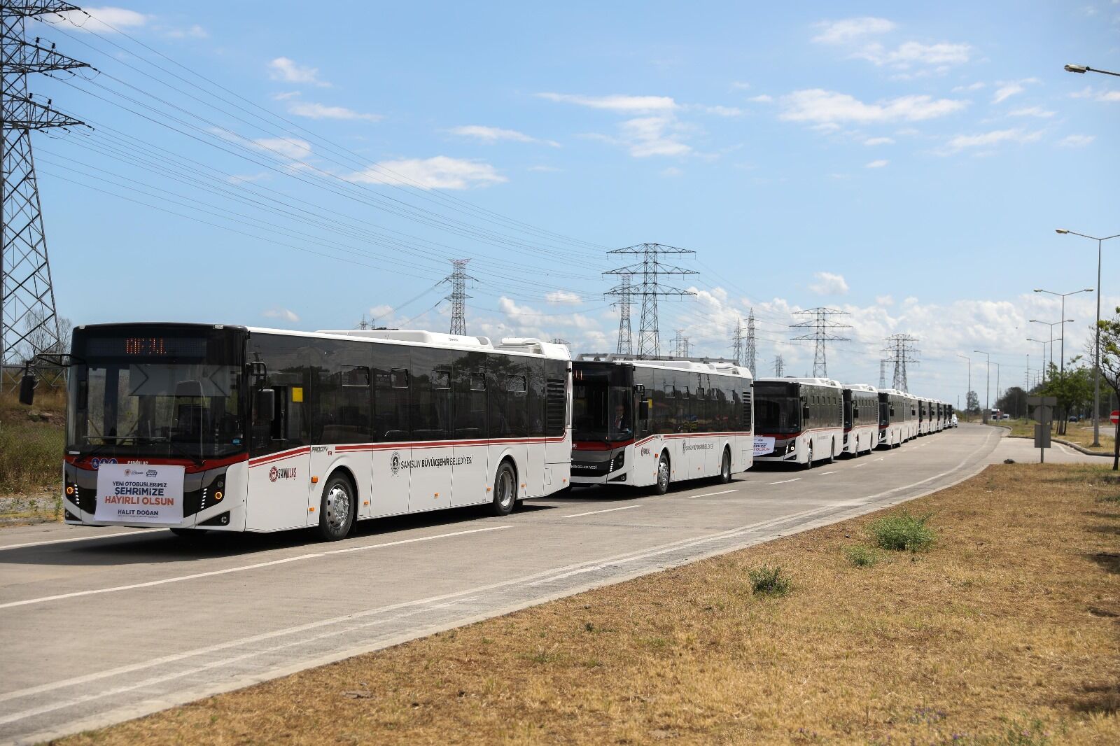 Samsun'da 45 yeni otobüs hizmette! 