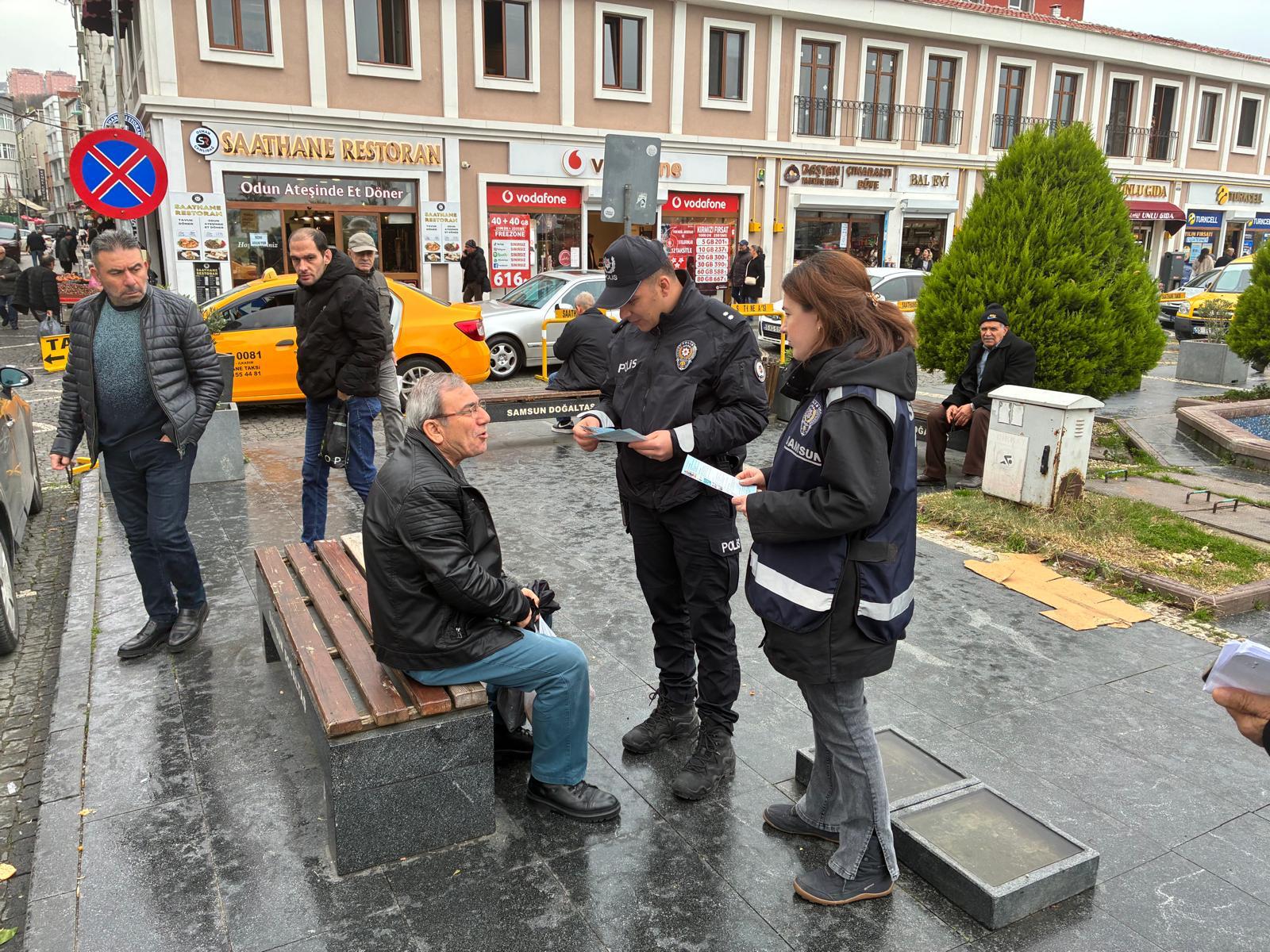 Samsun polisi sahada: Binlerce kişiye dolandırıcılık uyarısı 