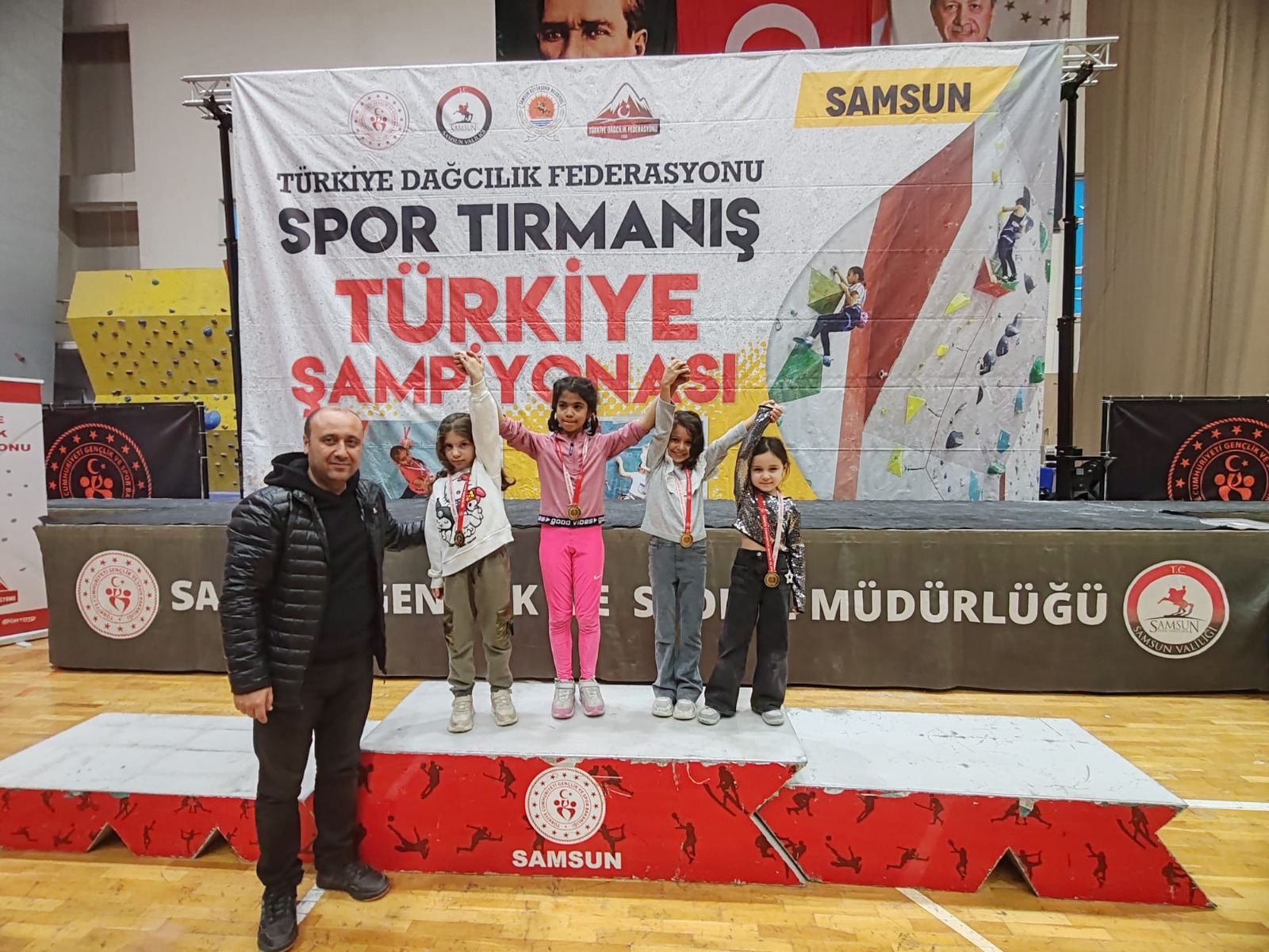Geleceğin şampiyonları Samsun’da tırmandı