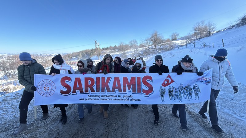 Samsun’da Sarıkamış ruhuyla yürüdüler