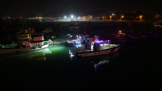 Samsun'da midye avcıları havadan yakalandı