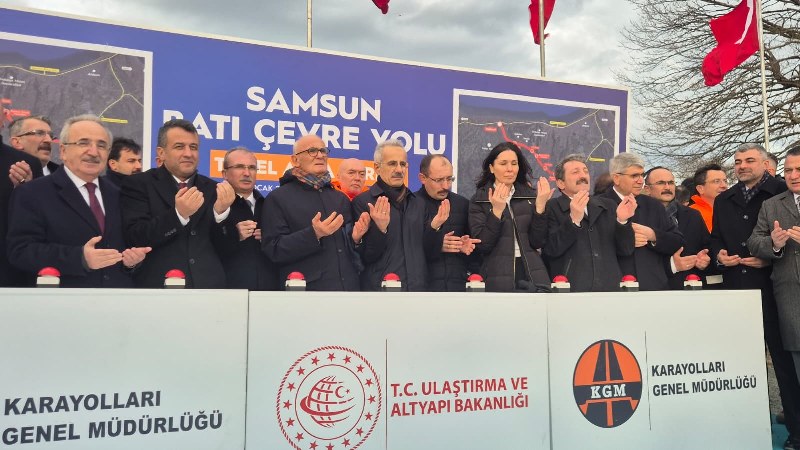 Samsun trafiğine dev yatırım: Batı Çevre Yolu'nun temeli atıldı 