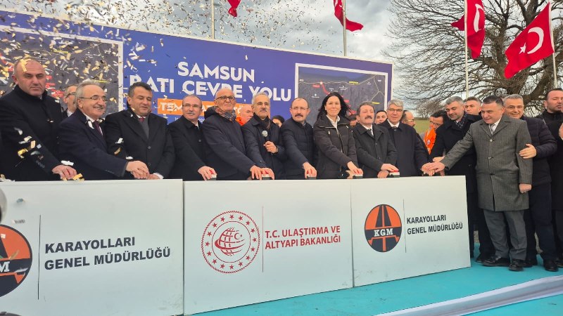 Samsun trafiğine dev yatırım: Batı Çevre Yolu'nun temeli atıldı 