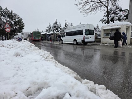 Samsun'da Balkan soğuğu etkisi: Kar kalınlığı 50 santimetreyi buldu