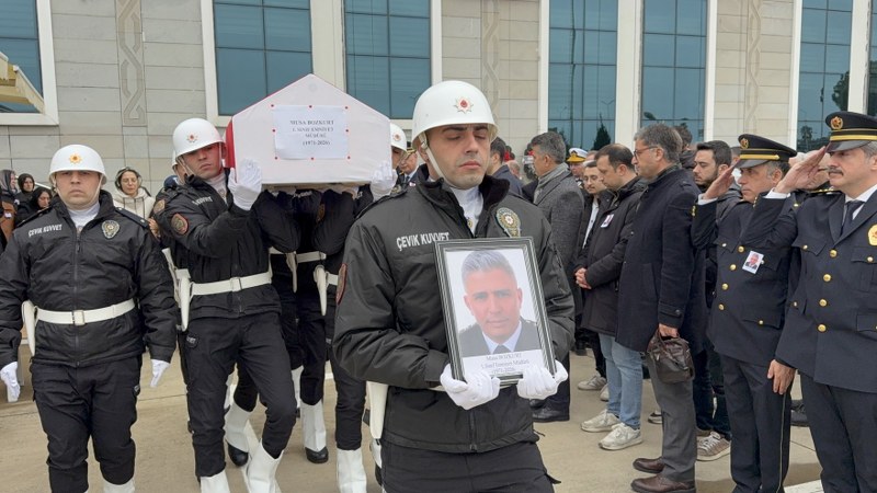 Samsun'da Emniyet Müdürü Musa Bozkurt son yolculuğuna uğurlandı 