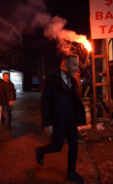 Samsun'da Başkan Eyüp Aydın'a seçim öncesi esnaftan moral