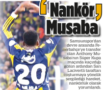 Samsunspor'dan dikkat çeken Musaba hamlesi