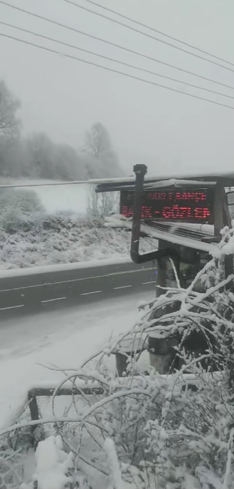 Samsun'da ilçelerde kar var! Beyaza büründü