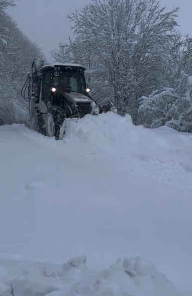 Samsun'da ilçelerde kar var! Beyaza büründü