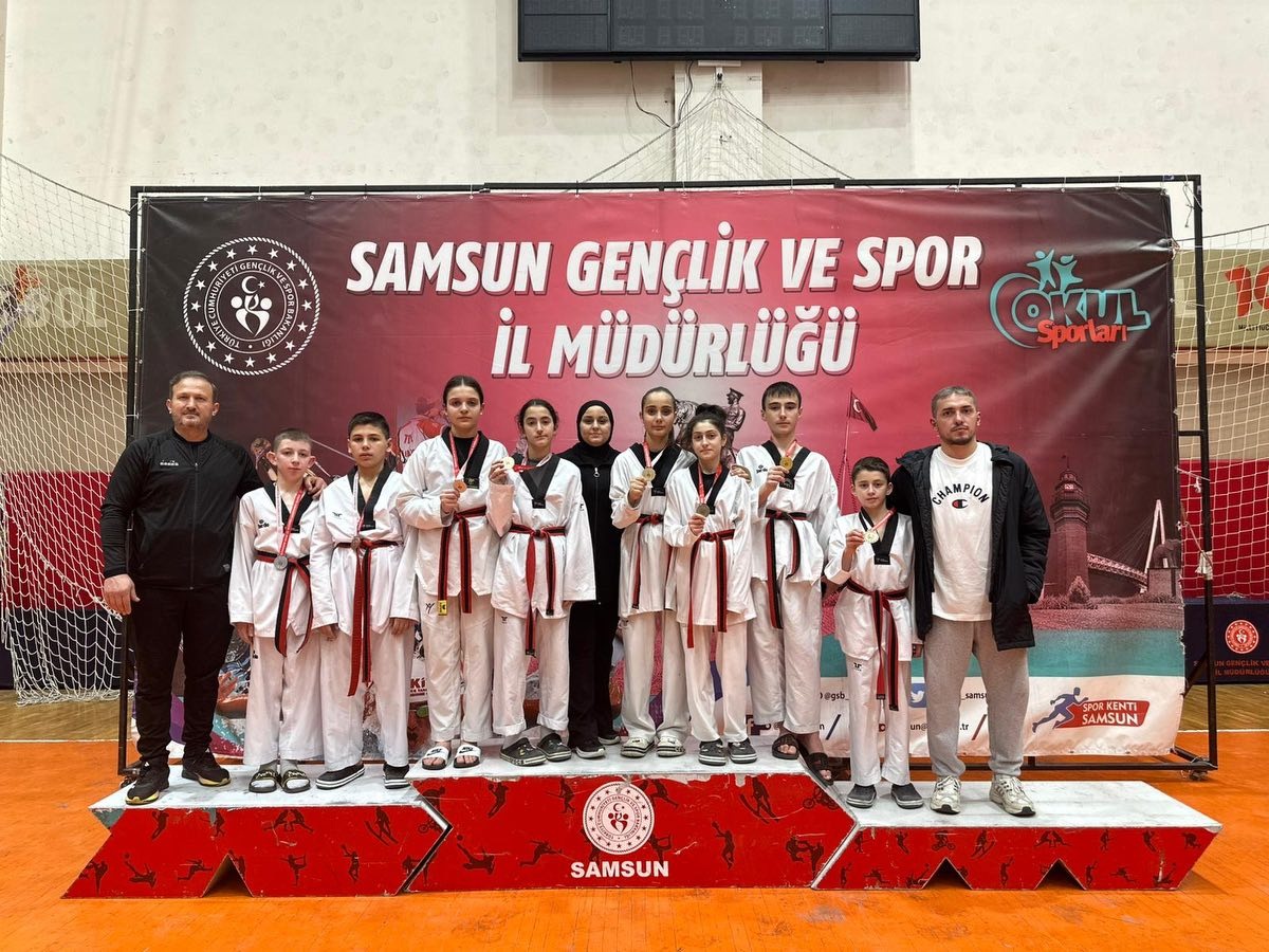 Samsun'da seçmelerde madalya yağmuru