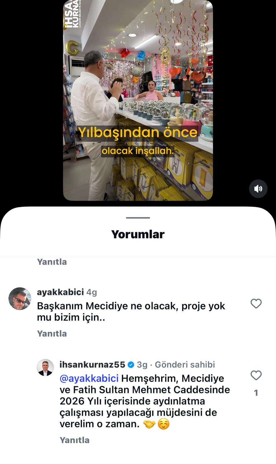 İlkadım'da iki cadde aydınlanıyor! Başkan İhsan Kurnaz duyurdu 