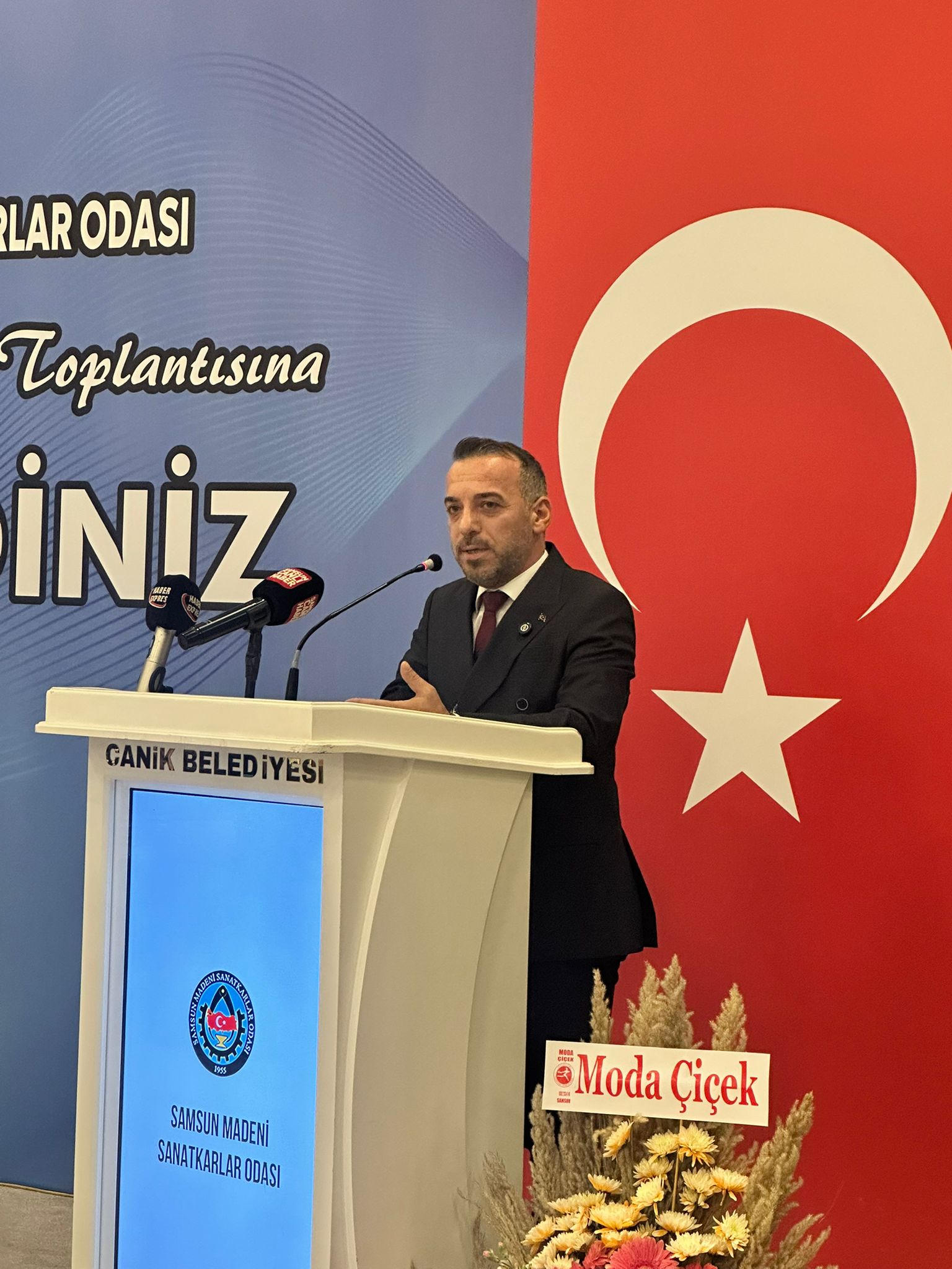 Samsun Madeni Sanatkârlar Odası Genel Kurulu'nda Toybelen gerginliği