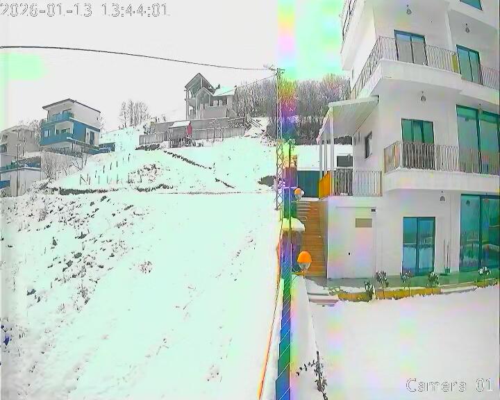 Samsun'da kar: Büyükoyumca Mahallesi beyaza büründü 