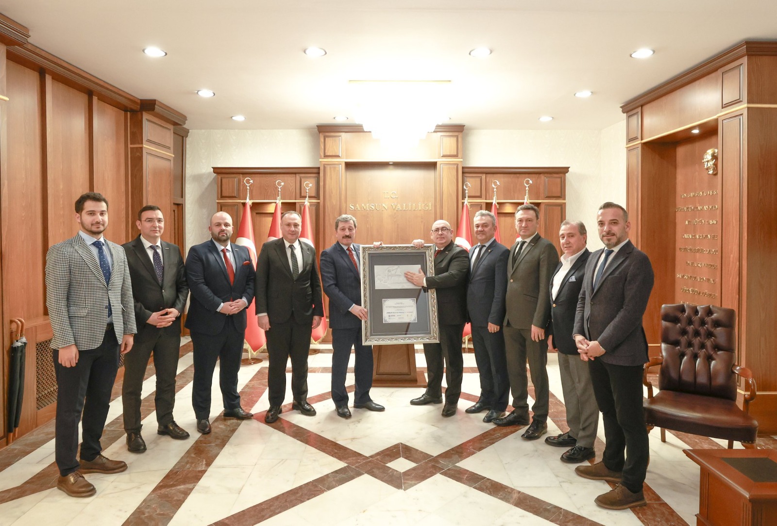 Samsun Valisi Orhan Tavlı'ya 'birlik' teşekkürü