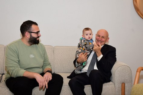 Terme Belediye Başkanı Şenol Kul'dan "Hoş geldin bebek" ziyareti 