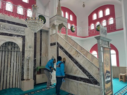 Vezirköprü'de camiler Ramazan'a hazırlanıyor