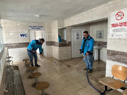 Vezirköprü'de camiler Ramazan'a hazırlanıyor