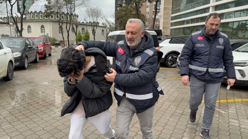 Samsun'da genç kadına apartman girişinde kabusu yaşattı!