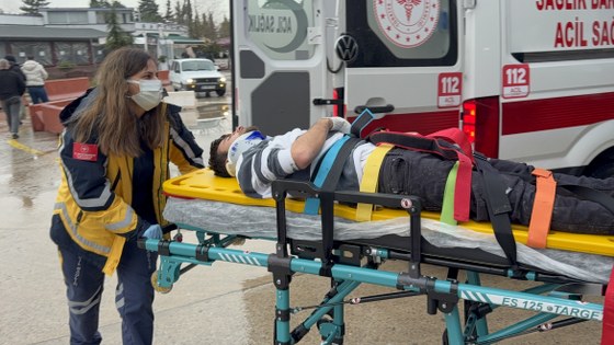 Samsun'da hastane yolunda kaza! Viyadükte kontrolden çıktı 