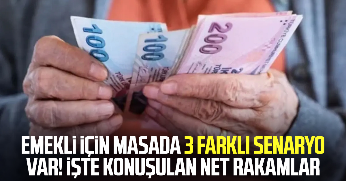Emekli için masada 3 farklı senaryo var! İşte konuşulan net rakamlar