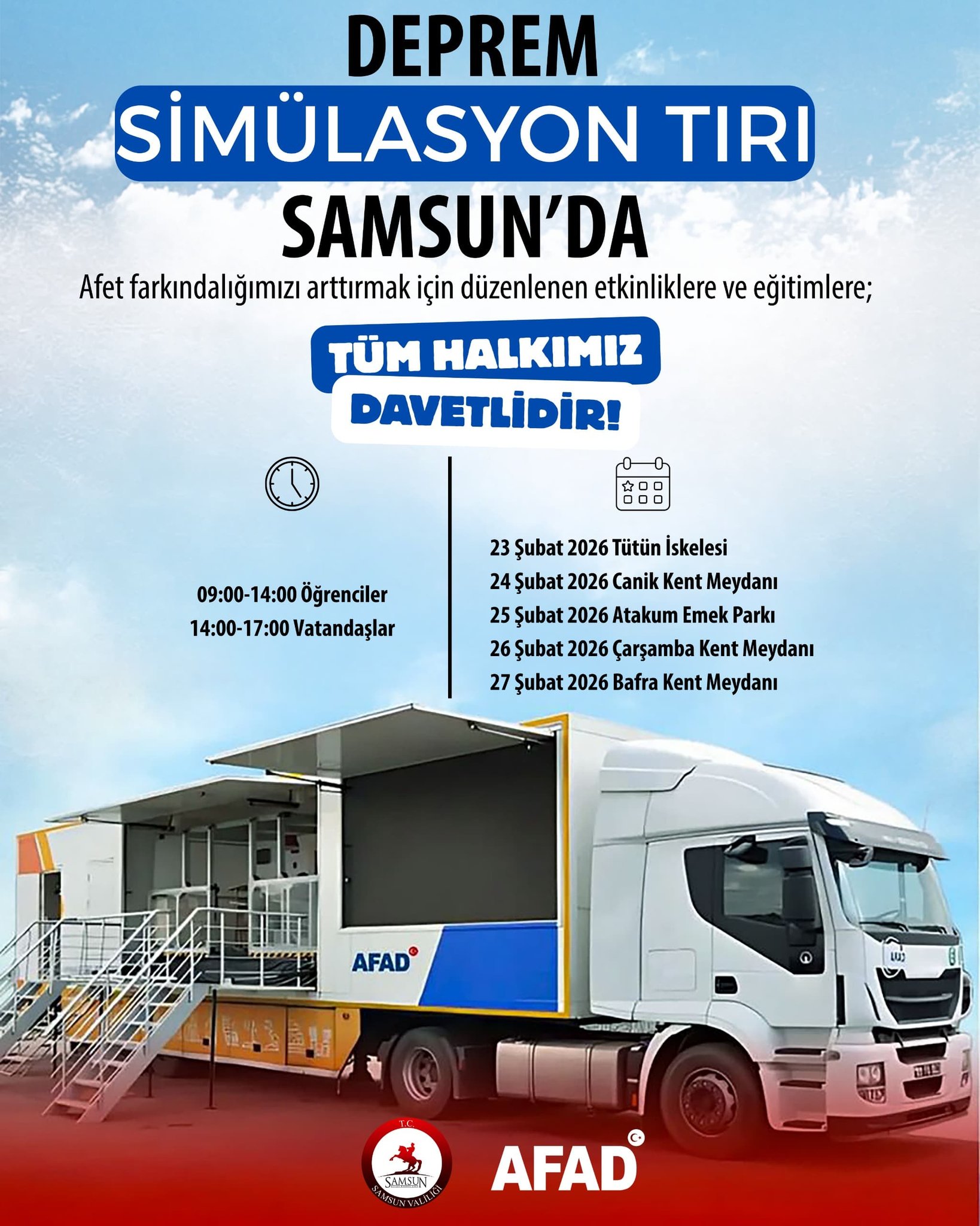 Deprem tırı Samsun'u sarsacak! 