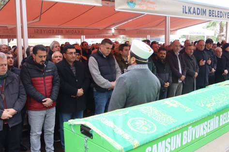 Samsun'da Ali Özmen son yolcuğuna uğurlandı 